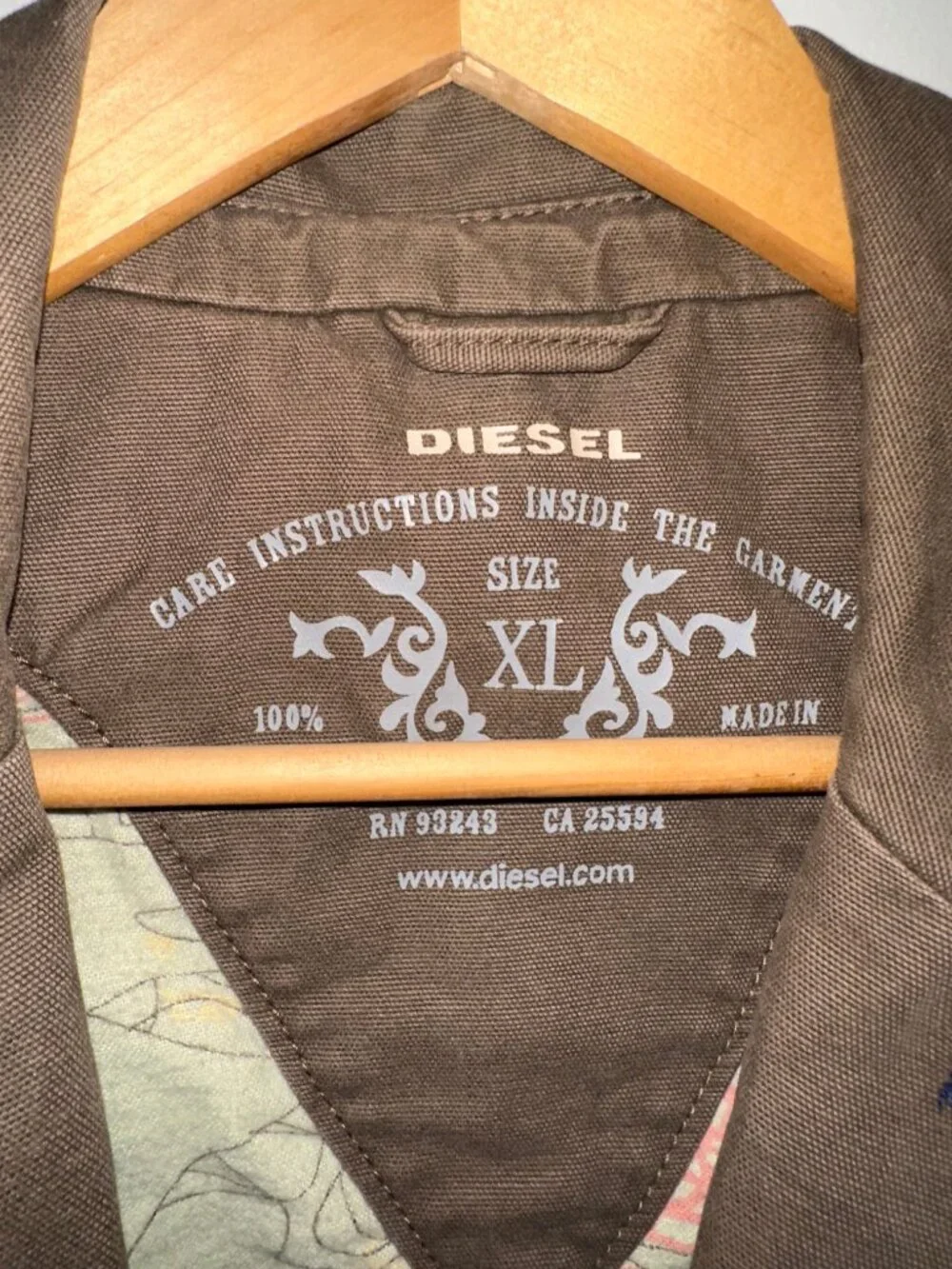Diesel Men's Brown Utility Blazer